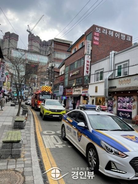 용인소방서 소방차량 길 터주기 훈련 및 캠페인